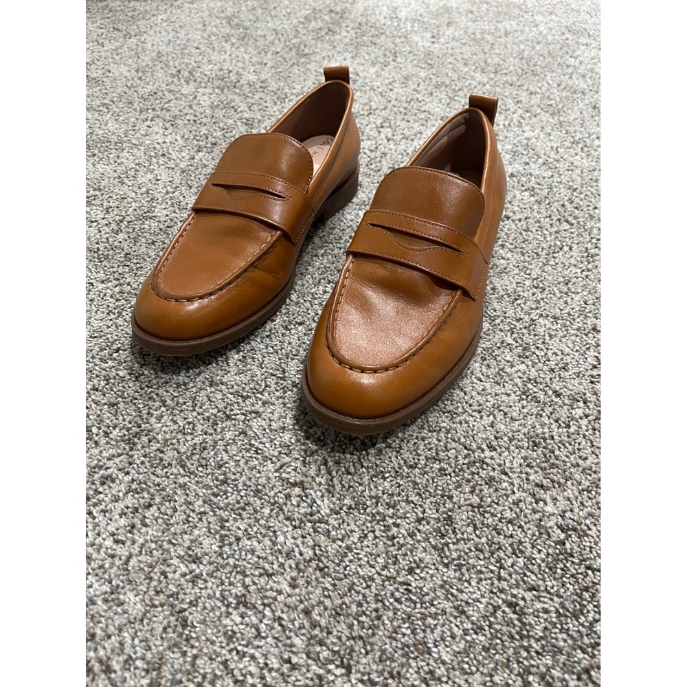 Cole Haan Grand 360 Leather Penny Loafers Tan Brown W28189 Womens 8.5 B